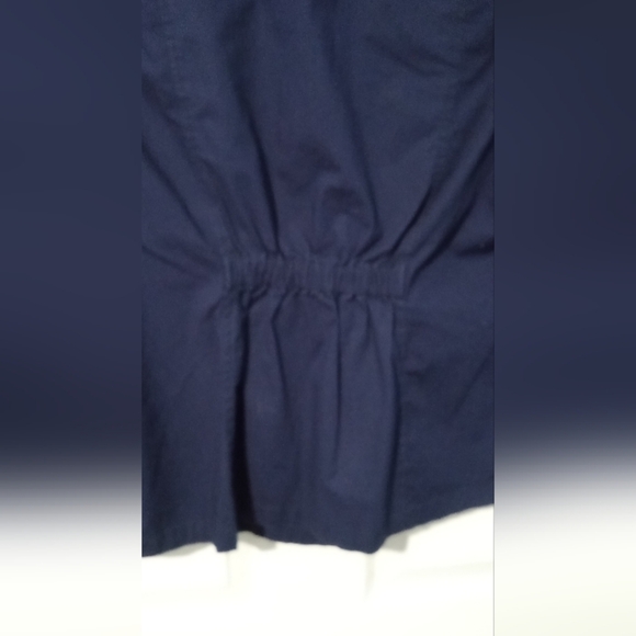 Chico's Navy Blazer with White Stitching - Picture 4 of 5